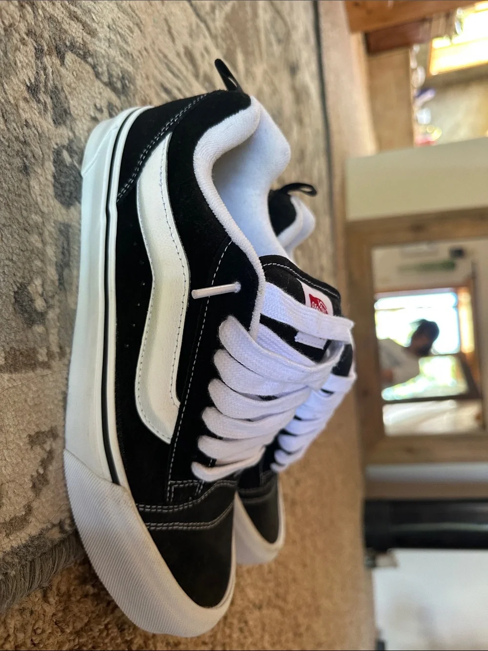 Vans Black and White Low-Top Sneakers - Picture 2 of 4